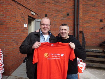 Ik links en Mark Roberts rechts